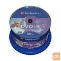 MEDIJ DVD+R VERBATIM 50PK printable tortica (43512)