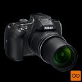 Nikon digitalni fotoaparat Coolpix B700, črn + DARILO