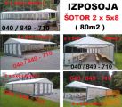 ODDAJA ŠOTORA 5x8 in 3x6 , AGREGATA , ORODJA