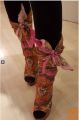 DOLCE & GABBANA S/S 2012 scarf platform wedges škornji