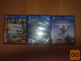 3 igre PS4 2 ZAPAKIRANI 1 MALO IGRANA
