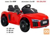 Otroški avto na akumulator AUDI R8 SPYDER (rdeč)