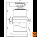 Cilinder teleskopski, 4stopnje, 25t, 1920mm, s kroglo 4048S