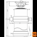 Cilinder teleskopski, 4stopnje, 25t, 2510mm, s kroglo 4049S