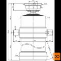 Cilinder teleskopski, 6stopenj, 25t, 2850mm, s kroglo 6055S