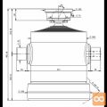 Cilinder teleskopski, 9stopenj, 32t, 2150mm, s kroglo 9051S