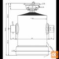 Cilinder teleskopski, 10stopenj, 28t, 2740mm, s kroglo 1052S