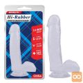 DILDO Chisa Hi-Rubber Clear 7''