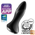 VIBRACIJSKI ANALNI ČEP Satisfyer Rotator 1+ Black