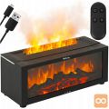 Difuzor dekorativni LED kamin 150ml vlažilec zraka USB