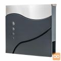 Nabiralnik z režo za časopis antracit in inox 370x370x105mm