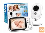 Otroška varuška z nočno kamero in 3.2″ LCD zaslonom do 260m