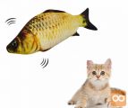 Akumulatorska interaktivna gibljiva riba za mačke USB 26cm