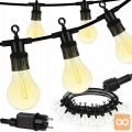 LED zunanja dekorativna girlanda 10m IP44 toplo bela 24V